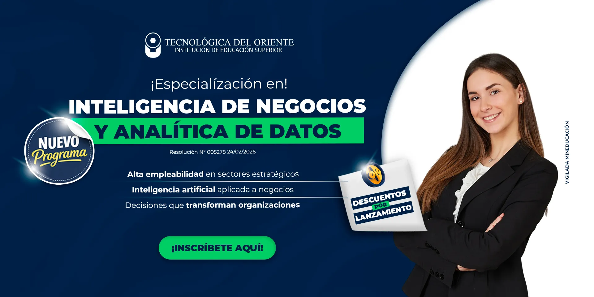 Especialización en Inteligencia de Negocios y Analítica de Datos