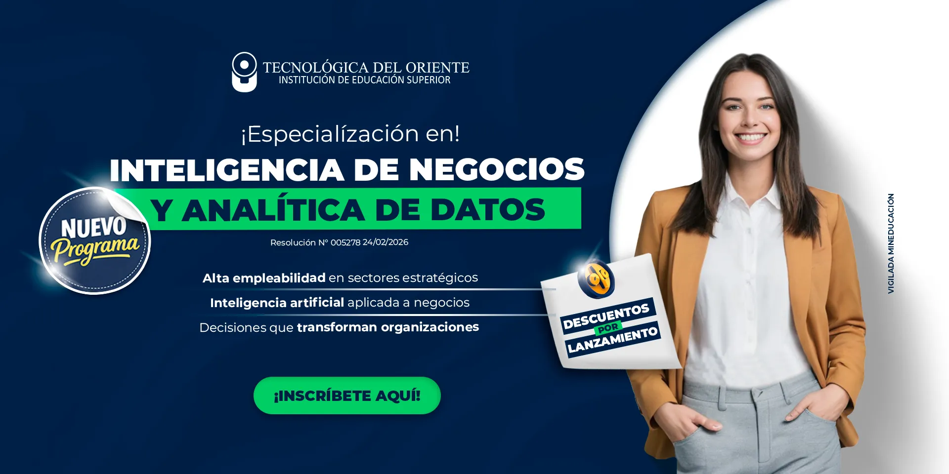 Especialización en Inteligencia de Negocios y Analítica de Datos